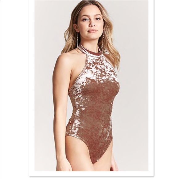 crushed velvet bodysuit